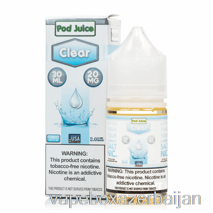 E-Juice Vape Clear - Pod Juice - 30mL 10mg